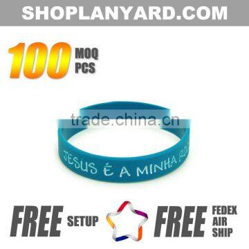 Free Design High Quality Silicone Wristbands Custimized Design