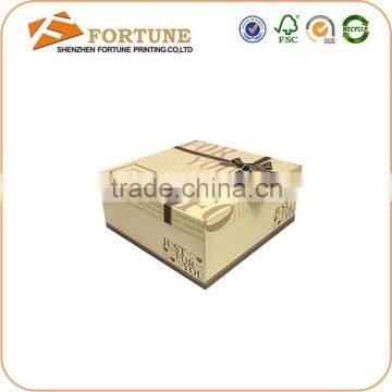 Customized Food Grade Wedding Paper Box For Cake