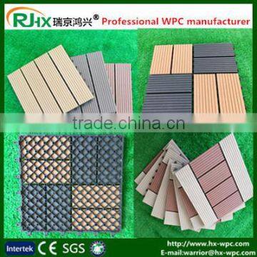 Non-slip Wood Composite Decking Tiles for Interlocking Composite Deck Tiles photo-5