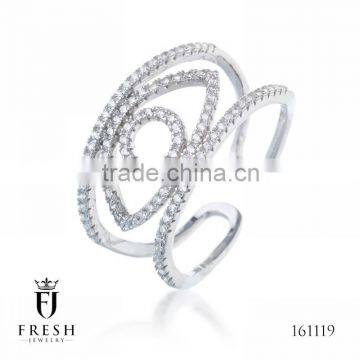 Fashion 925 Sterling Silver Ring - 161119 , Wholesale Silver Jewellery, Silver Jewellery Manufacturer, CZ Cubic Zircon AAA