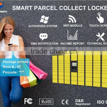 High quality parcel selectable locker with remote control system