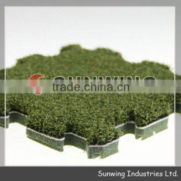 artificial interlocking puzzle matmosic grass covering