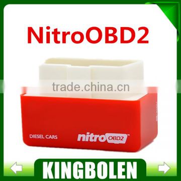 Red color NitroOBD2 Chip Tuning Box Plug and Drive OBD2 Chip Tuning Box for Diesel