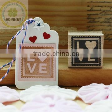 Custom wedding wooden stamp block set