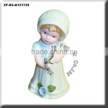 pretty ceramic birthday girl figurine