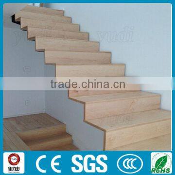 Modern Interior Closed Riser Straight Steel Wood Staircase photo-2