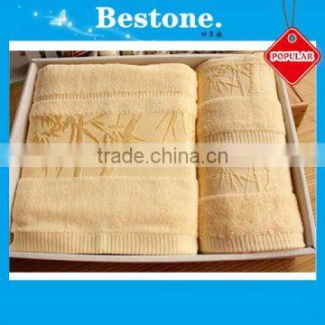 Jaccquard Bamboo Fiber Promotion Gift Towel Set