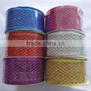 6.3CM Holiday Decorative Colorful Clothing Ribbon /Xmas Tree Ribbon photo-4