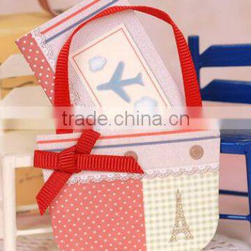 Different Colour Combinated With Red Ribbon Handmade Birthday Card/greeting Card/inviation Card