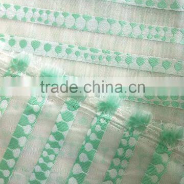 Woven chiffon jacquard polyester dress fabric/ home textile