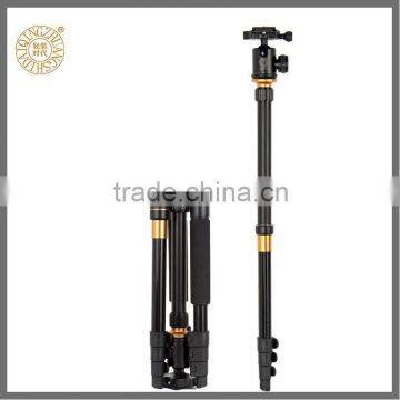 QZSZD-Q570 Portable Lightweight Small Universal Digital Camera Tripod for DSLR Camera, Aluminum Black Camera Stand Factory Direc