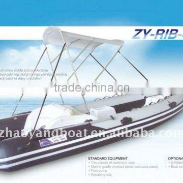 CE RIB fiberglass rib boat with ce and prices