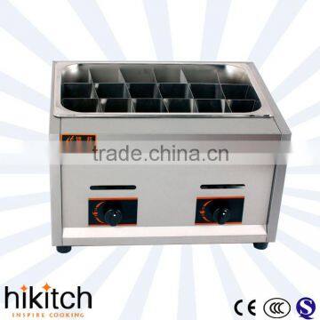 commercial Japanese sanck machine equipment gas oden cooking.