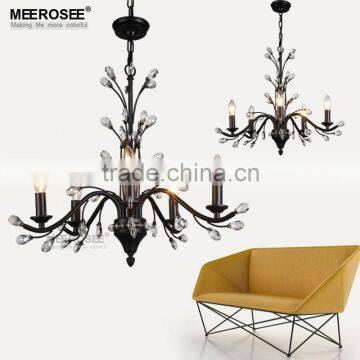 Rustic Chandelier Pendant Lamp Black 5 Lights Chandelier Light for Dining Room MD82068 L5