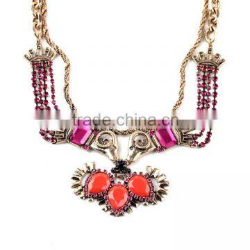 2015 New Heavy Texture Bright Colors Ms Luxury Sheepshead Restoring Ancient Ways Charm Necklace Chain, Statement Necklace 2015