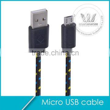 Micro USB Braided Rope Sync Data Charger Cable for Xiaomi/Samsung/HTC