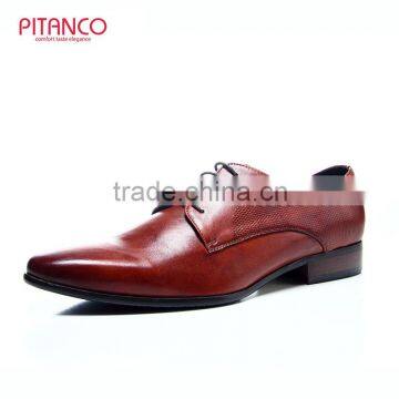 Gentlemen rufous calf leather lace-up mens formal shoes