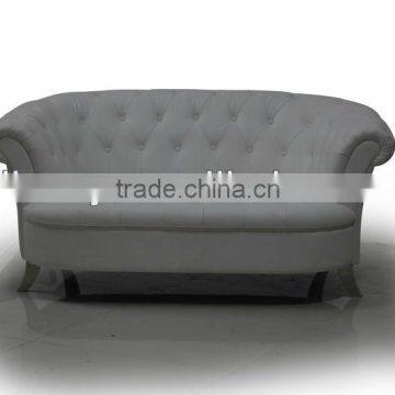 White leather home sofa (LS-107C-A)