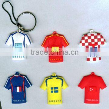 PVC shirt keychain