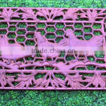 ourdoor decorative doormat cast iron