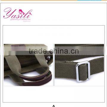 Men Genuine Leather Messenger Bag Customized Fashionable Canvas Bag Promotional Messenger Bags photo-6