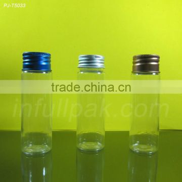 60ml Clear Plastic bottle with aluminum cap