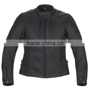 Black Motorbike Leather jacket / Racer Leather jacket