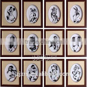 Wuhu iron picture iron Cheung Arts Videos 12 zodiac 12 zodiac cartoon cute