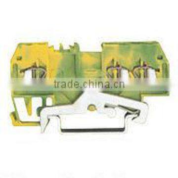 top sale front connection earth brass terminal block XTB10-1.5B/PE