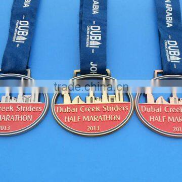 Customized metal medal----------Dubai Creek Striders HALF MARATHON 2013