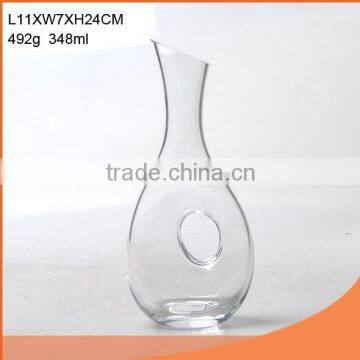 2015 hot sale Glass Wine Decanter Crystal Wine Decanter single glass decanter
