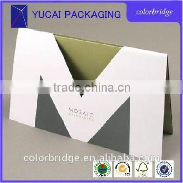 Greeting Paper Card for Invitation in Folding Design Color Print