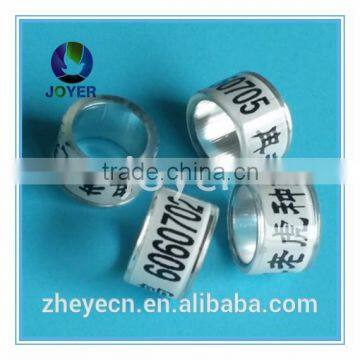 factory direct good quality and cheap price cpigeon rings for sale pigeon ring pigeon ring aluminum