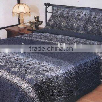 3d transfer printed satin for bed sheet