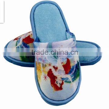 Kids cute cartoon snow white picture indoor slippers for girl