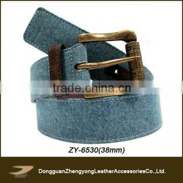 (ZY-6530)Men jean canvas belts boys canvas belt