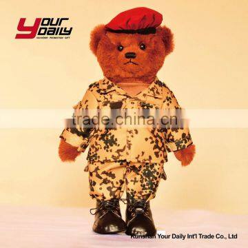High Quality Stuffed Plush Teddy Bear Toys for Uniform Police Man Military Pilot Teddy photo-4