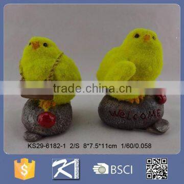 Fashion Style Resin Rooster With Fur for New Year Symbol photo-2