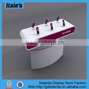 new design mobile phone floor display free standing mobile phone display stand