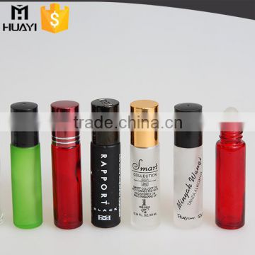 colored frosted 10ml glass roll on bottle