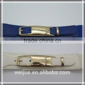 Girls cool elastic belt with alloy buckle for dress