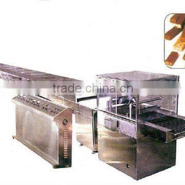 Chocolate enrobing candy bar machine