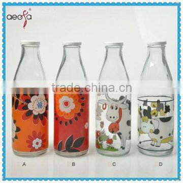 milk bottle 1 liter glass milk bottle