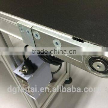 Mini Antistatic Monoclinic ESD Rubber Mat Belt Conveyor With Aluminum Frame photo-2
