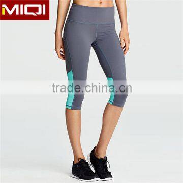 Great Stretch Fitness Yoga Wear With Mixed Color Design Sports Yoga Capri Pants Wholesale