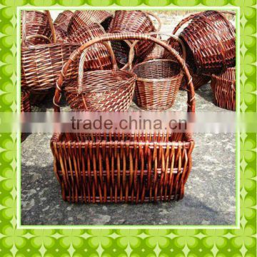 Newest and cheapest wicker christmas gift basket for promotional