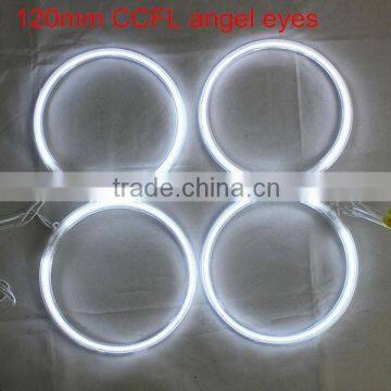 white 120mm ccfl angel eyes lights headlight lamps ccfl ring angel eyes for hyundai/bmw /toyota/ford