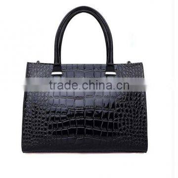 Latest lady crocodile PU handbag