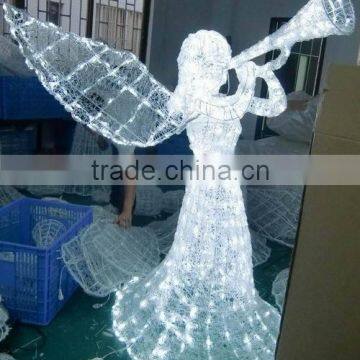 LED 2016 Plastic Christmas angel / Led Christmas Angel / Outdoor Lighted Christmas Angel