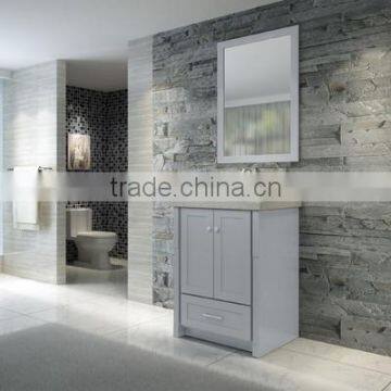 Modern waterproof white free-standing wall bathroom vanity